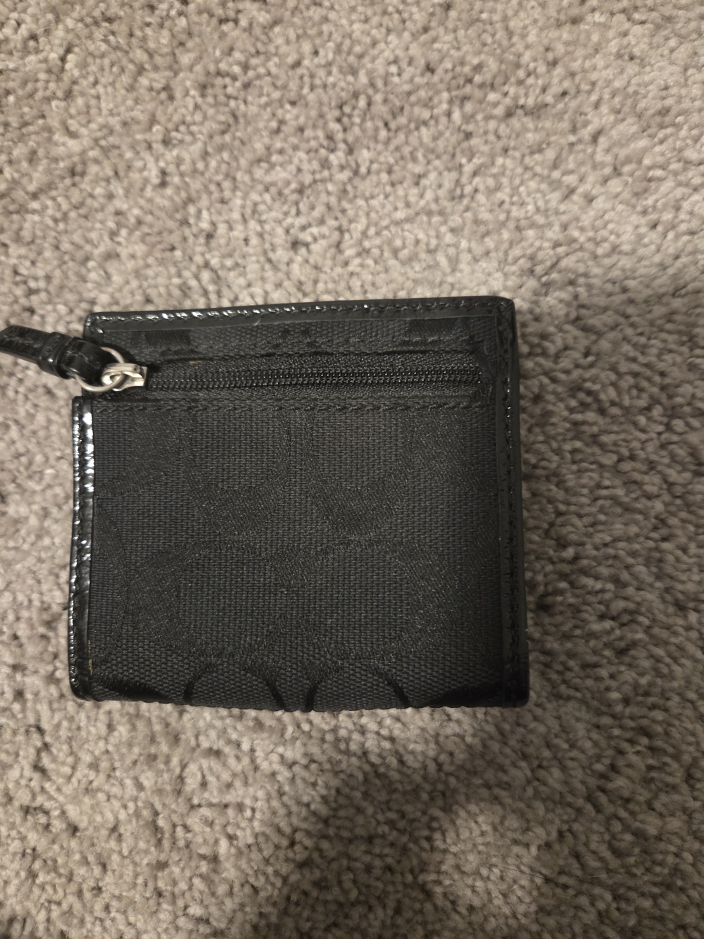 Coach Black Compact Card Wallet - Picture 3 of 3